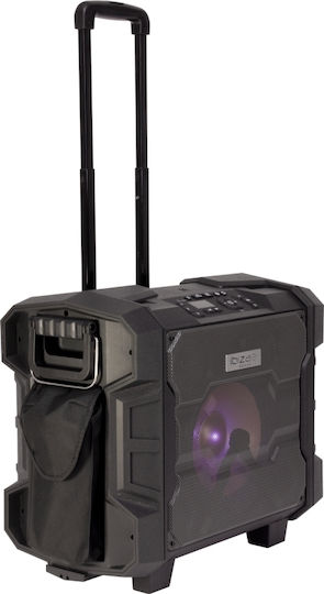 Ibiza Sound Karaoke Speaker with Wired Microphone and Lighting Effects WPORT10-300 Black