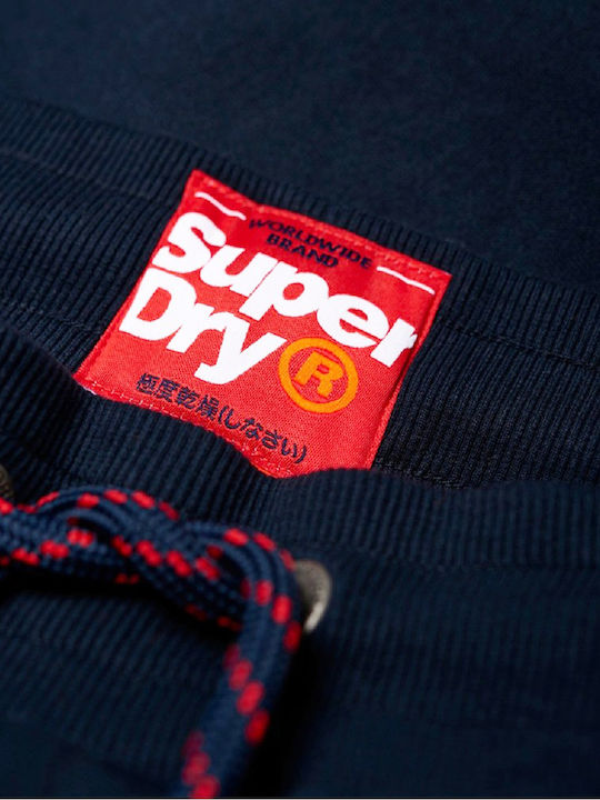 International Applique Sweatpants with Elastic Navy Blue