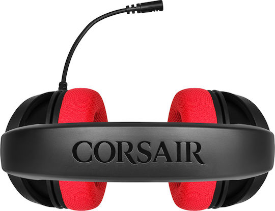 Corsair HS35 Over Ear Gaming Headset with Connection 3.5mm Red