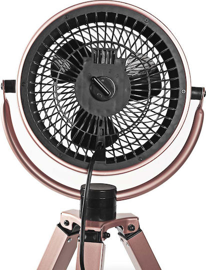 Nedis Tripod Fan Ανεμιστήρας Ορθοστάτης 45W Διαμέτρου 25cm Ροζ