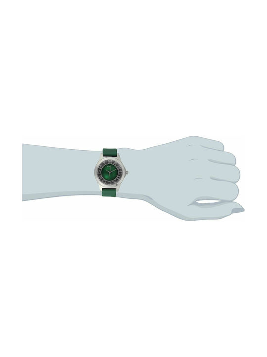 Marc Jacobs Uhr mit Grün Lederarmband MBM1336