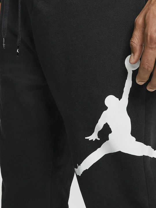 Jumpman Logo Παντελόνι Φόρμας με Λάστιχο Μαύρο