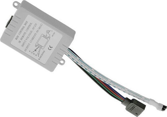 GloboStar Αδιάβροχη Ταινία LED 12V RGB Φως 5m Τύπου SMD5050 με Τροφοδοτικό & Τηλεχειριστήριο