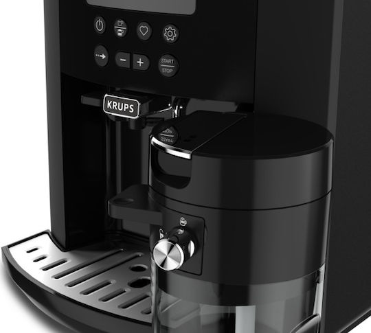Krups Arabica Latte 1450W Налягане 15бар за капучино с мелачка Черна