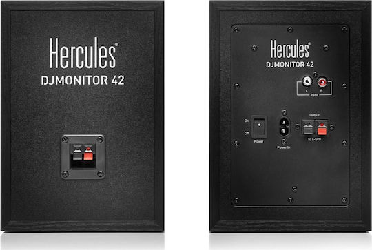 Hercules Monitor 42 Ηχεία Studio Monitor 4" 40W (Ζεύγος) Μαύρα