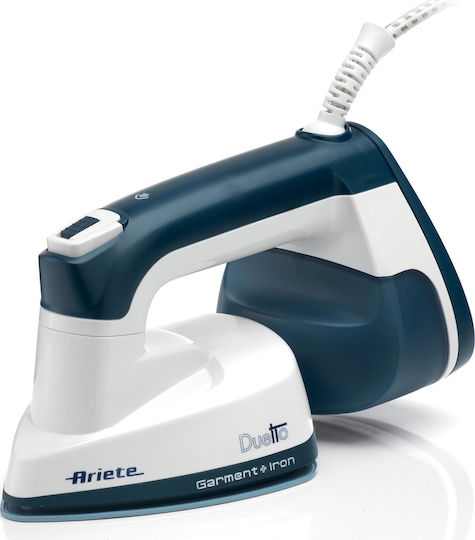 Ariete Aparat de călcat cu abur pentru haine de Mână 1000W cu rezervor 180ml Albastru