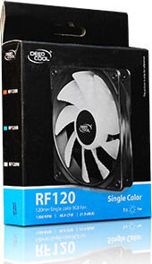 Deepcool RF120 Case Fan 1300rpm 48.9cfm With Red Lighting And Connection 3-Pin 4-Pin Molex