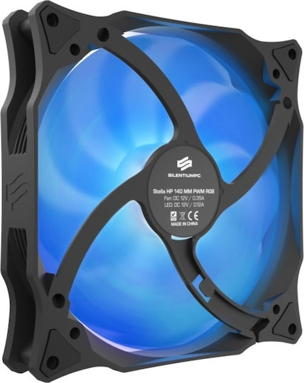 SilentiumPC Stella HP 140 Case Fan (1800rpm / 78.7cfm) με RGB Φωτισμό και Σύνδεση 4-Pin PWM