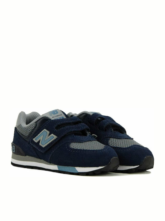 New Balance Kinder Sneakers mit Klettverschluss Marineblau