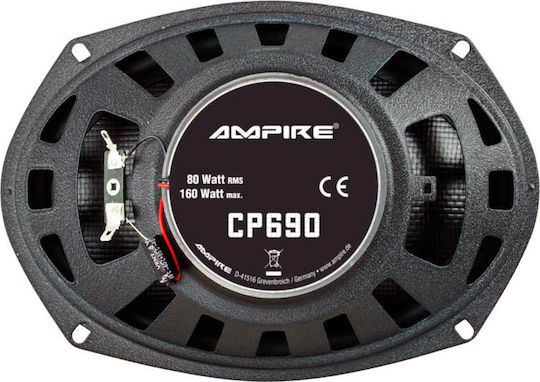Ampire CP690 Σετ Ηχεία Αυτοκινήτου Ομοαξονικά 6x9" με 80W RMS (2 Δρόμων)