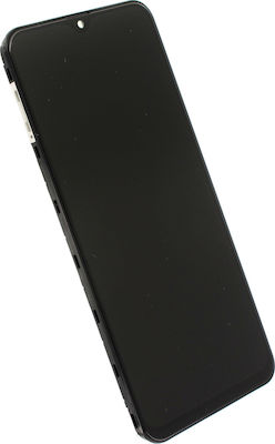 Samsung Οθόνη mit Touchscreen und Rahmen für Galaxy M20 (Schwarz)