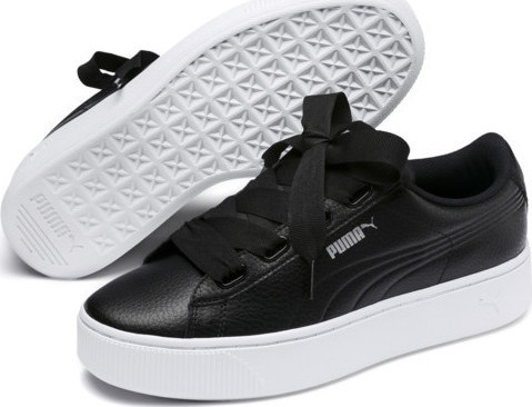 puma vikky stacked ribbon core white