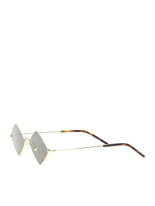 Ysl Lisa Women's Sunglasses with Gold Metal Frame and Gray Lens SL 302 004