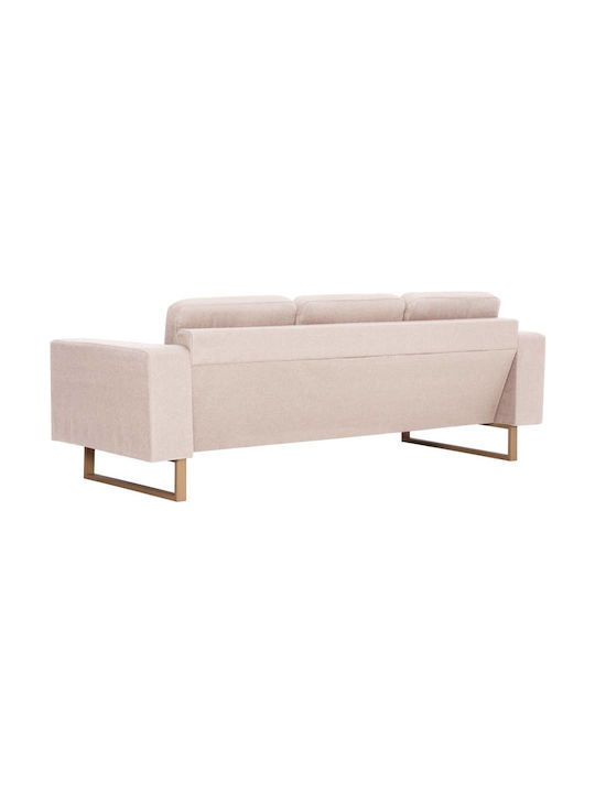 Canapea Cu Trei Locuri Ecru 200x82x75cm