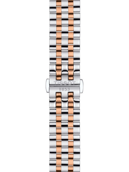 Tissot Carson Ρολόι Μπαταρίας με Μεταλλικό Μπρασελέ