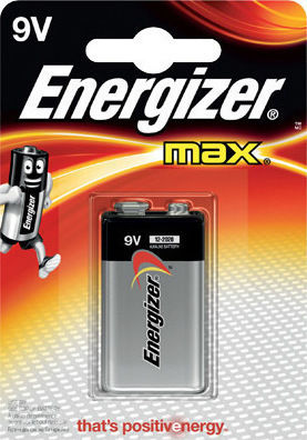 Energizer Max Αλκαλική Μπαταρία 9V 1τμχ