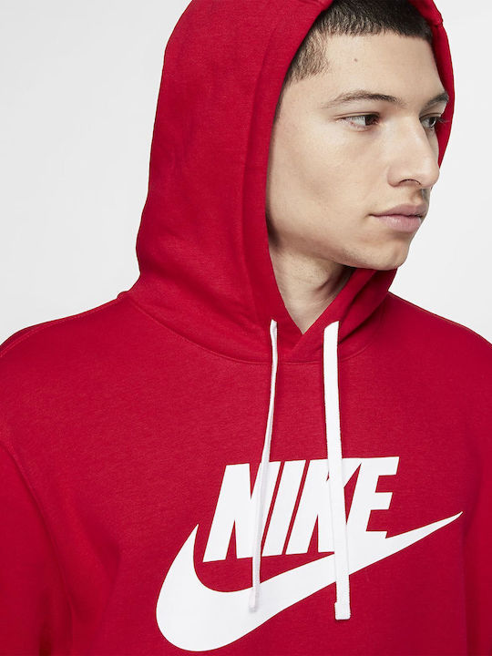Club Sweatshirt With Hood University Red