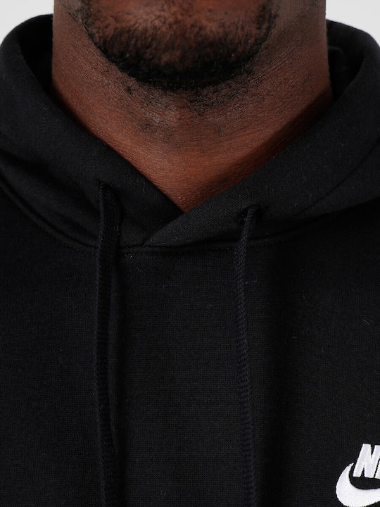 Club Sweatshirt mit Kapuze Schwarz
