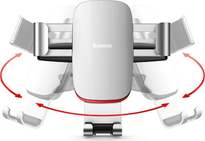 Baseus Basis für Mobiltelefon im Auto mit verstellbaren Haken Silber