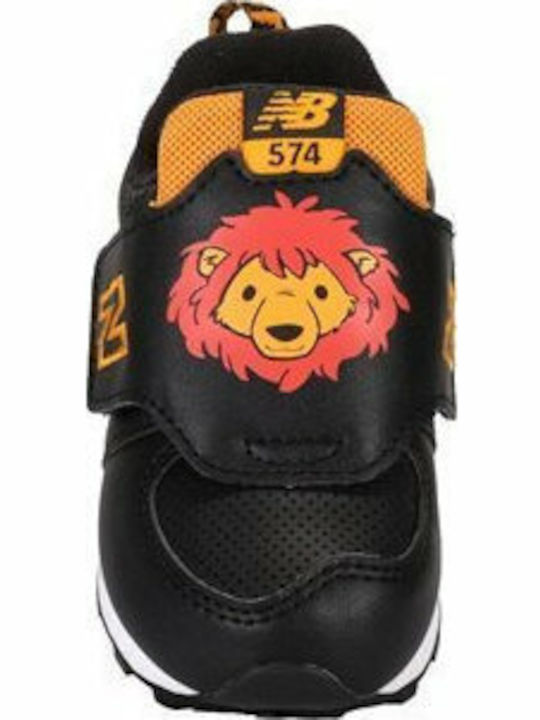 Kinder Sneakers mit Klettverschluss Schwarz