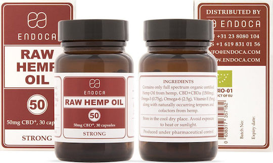 Endoca Raw Hemp 1500mg 30 κάψουλες