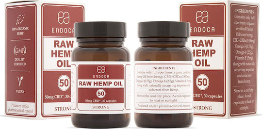Endoca Raw Hemp 1500mg 30 κάψουλες