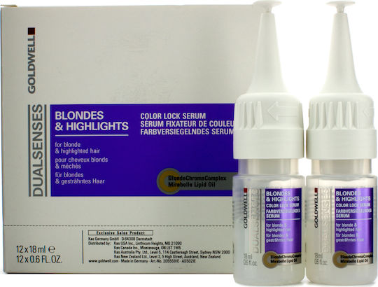 Goldwell Dualsenses Blondes & Highlights Αμπούλες Μαλλιών Ενίσχυσης Χρώματος 12x18ml