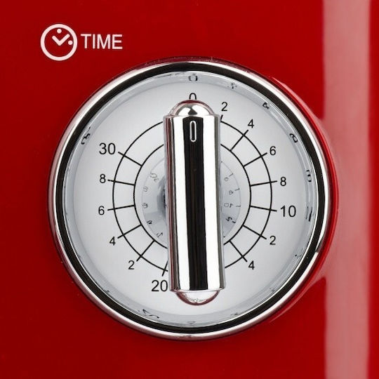 Girmi FM-2102 Φούρνος Μικροκυμάτων με Grill 20lt Κόκκινος