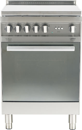 Lofra MS 66 GVG/Ci GN Erdgasherd 60Es mit Erdgas-Kochfeldern B60cm. Inox