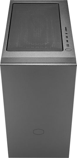 CoolerMaster Silencio S400 TG Gaming Mini Tower Κουτί Υπολογιστή με Πλαϊνό Παράθυρο Μαύρο