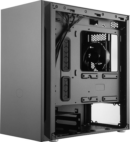 CoolerMaster Silencio S400 TG Gaming Mini Tower Κουτί Υπολογιστή με Πλαϊνό Παράθυρο Μαύρο