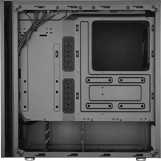 CoolerMaster Silencio S600 TG Геймърско бюро Midi Tower Компютърна кутия със страничен прозорец Черен