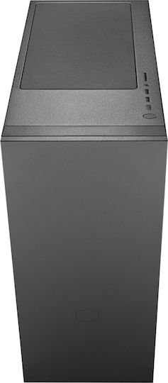 CoolerMaster Silencio S600 TG Геймърско бюро Midi Tower Компютърна кутия със страничен прозорец Черен