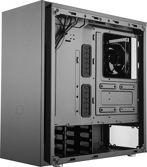 CoolerMaster Silencio S600 TG Геймърско бюро Midi Tower Компютърна кутия със страничен прозорец Черен