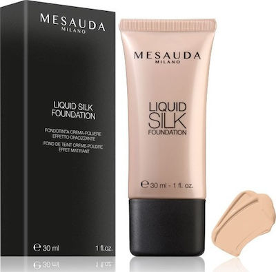 Mesauda Milano Liquid Silk Foundation 201 Porcelain 30ml