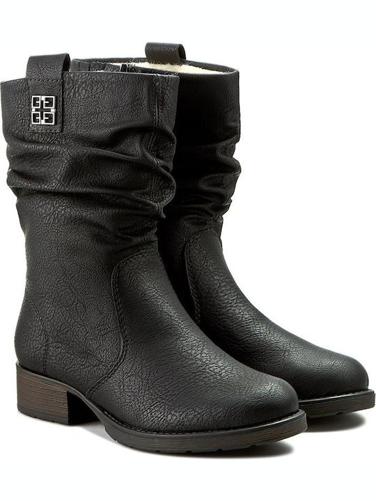 Ghete dama din piele Negru