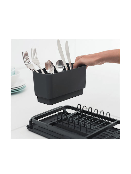 Brabantia Στραγγιστήρι Νεροχύτη Μεταλλικό Γκρι 46x20x20cm