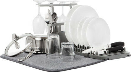 Umbra Udry Kunststoff-Geschirrabtropfer Gray 61x46x27cm