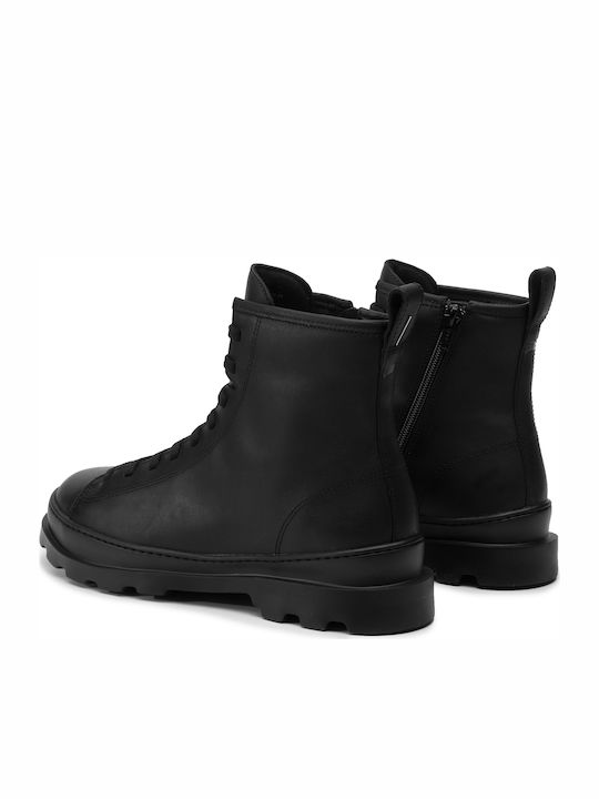 Brutus Leather Black Men's Boots Anatomical