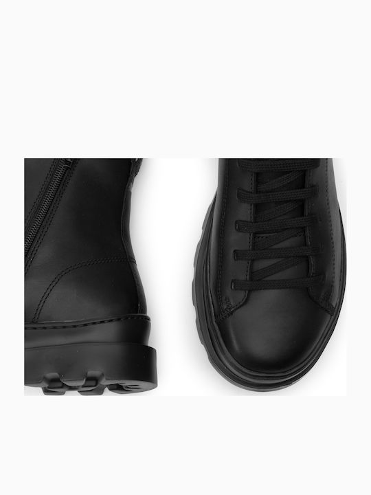Brutus Leather Black Men's Boots Anatomical