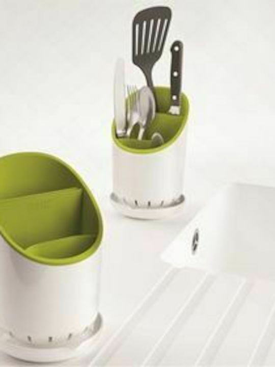 Plastic White Cutlery Drainer 12x12.5x14cm