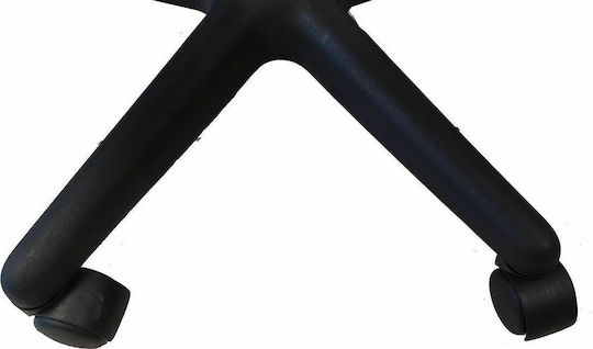 ArteLibre Μετώπη Καρέκλα Γραφείου με Ανάκλιση Μαύρη