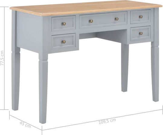 Schreibtisch Holz Gray 109.5x77.545x77.5cm