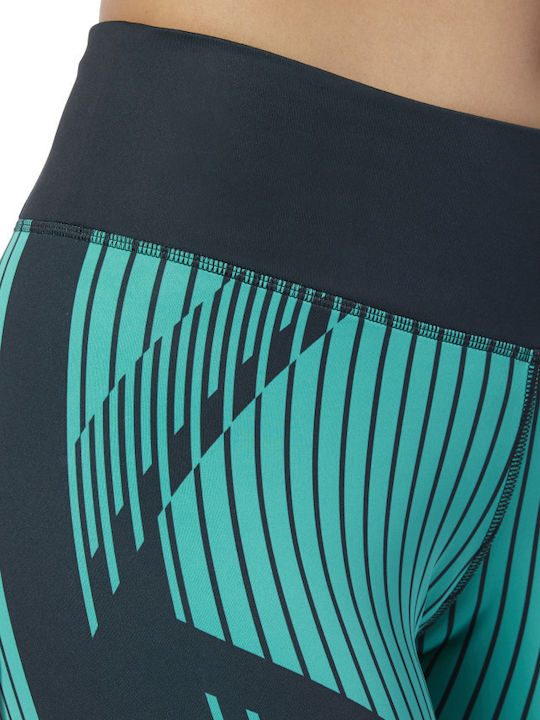 Cardio Lux Bold 7/8 Moto 2.0 Women's Long Training Legging High Waisted Turquoise