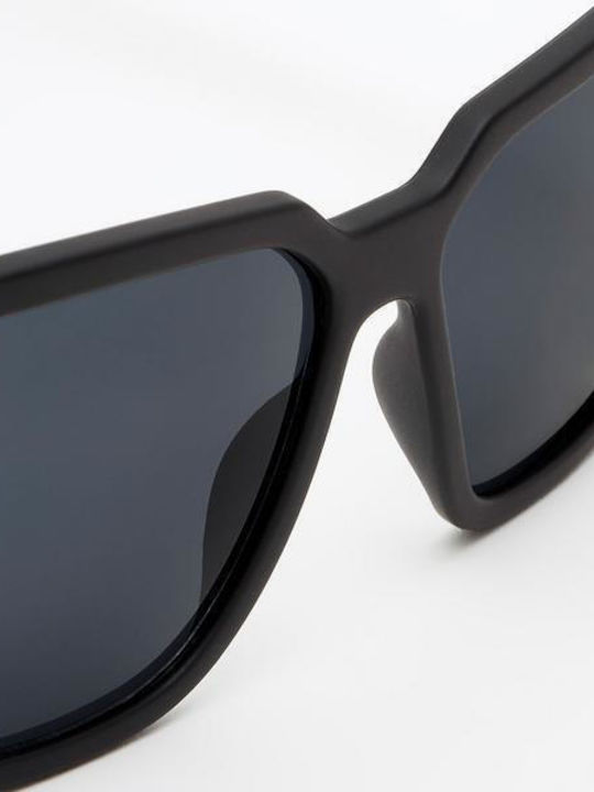 Hawkers Motion Men's Sunglasses with Black Horn-Rimmed Frame and Black Polarized Lenses HKRS1001