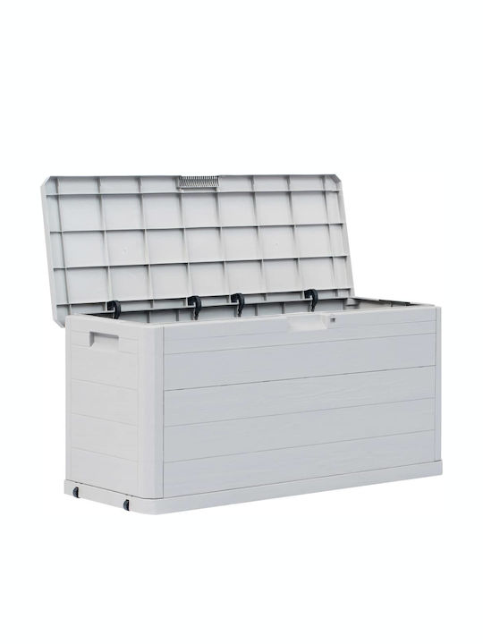vidaXL Outdoor Storage Box 280lt Gray L117xW45xH56cm