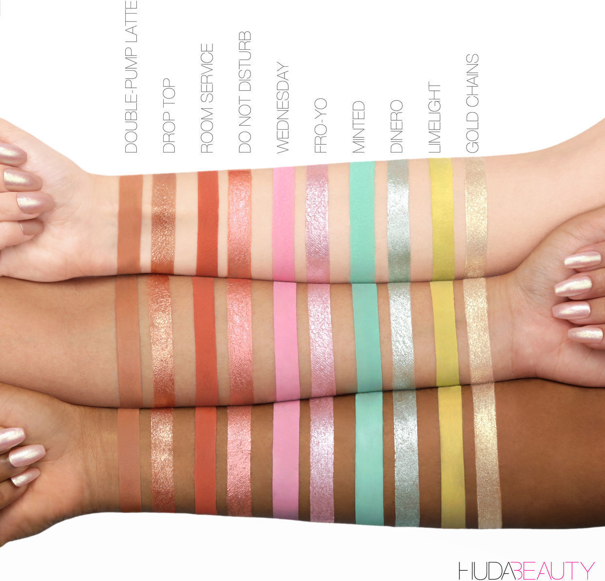 Huda Beauty Matte & Metal Melted Shadows