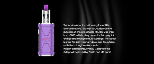 Innokin Adept Zlide Box Mod Kit 2ml with Built-in Battery 3000mAh Sky