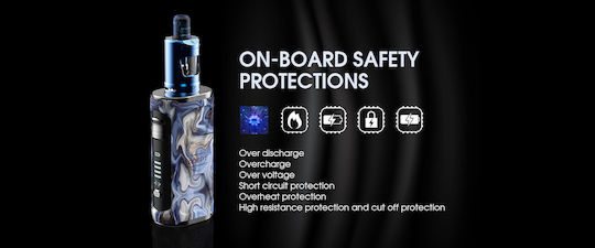 Innokin Adept Zlide Kit Box Mod 2ml Cu Baterie Încorporată 3000mAh Cer Albastru