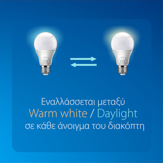 Powertech LED-Lampe 9W für Fassung E27 und Form A60 Warm- bis Kaltweiß 810lm